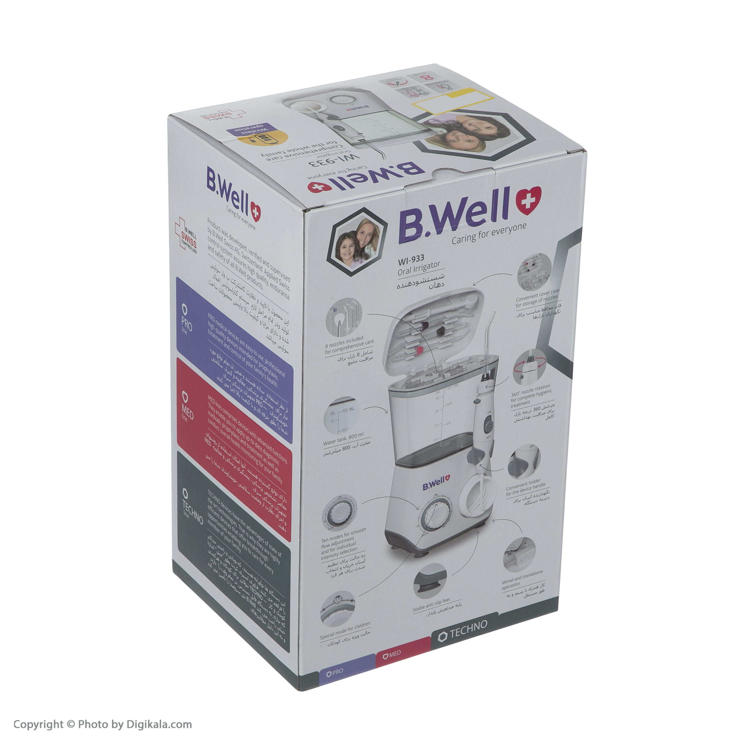 درمانش دستگاه شست و شوی دهان و دندان بی ول مدل WI-933 تجهیزات دندانپزشکی