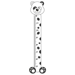 درمانش استیکر اندازه گیری کودک باروچین مدل پاندا کد 350 بهداشت و سلامت کودک