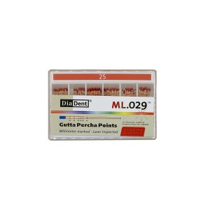 درمانش گوتا دندانپزشکی دیادنت مدل مدرج کد 25 بسته 100 عددی تجهیزات دندانپزشکی