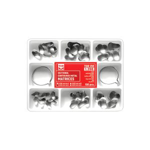 درمانش کیت سکشنال ماتریس تور وی ام مدل 1.398 TorVM بسته 102 عددی تجهیزات دندانپزشکی