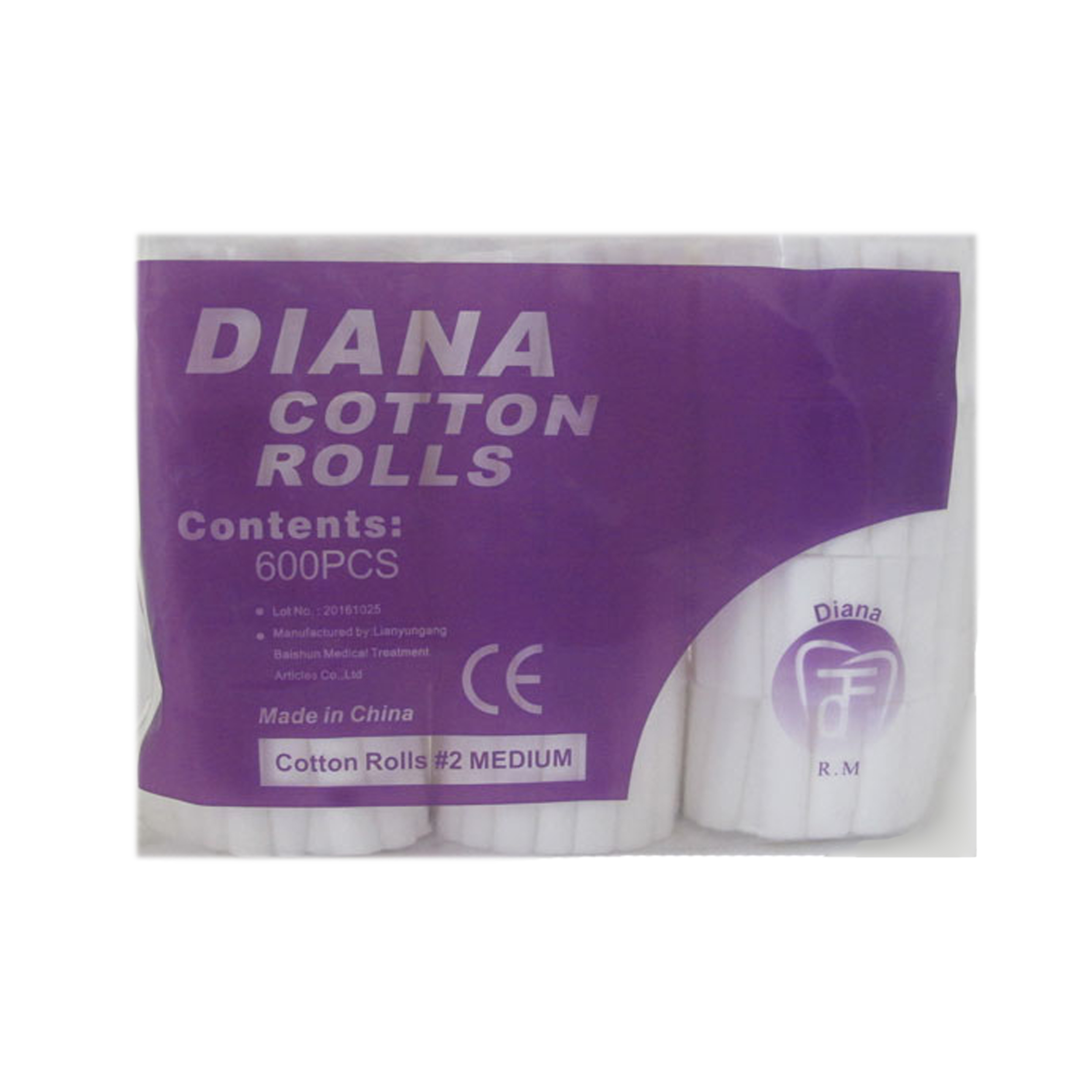 درمانش رول پنبه دندانپزشکی دیانا مدل 04 بسته 600 عددی تجهیزات دندانپزشکی