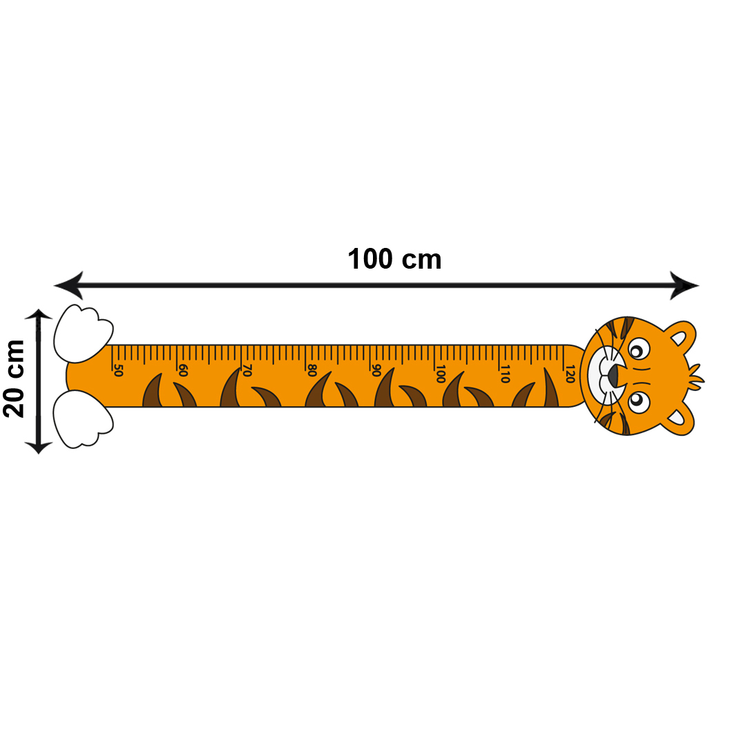 درمانش استیکر اندازه گیری کودک باروچین مدل ببر کد 352 بهداشت و سلامت کودک