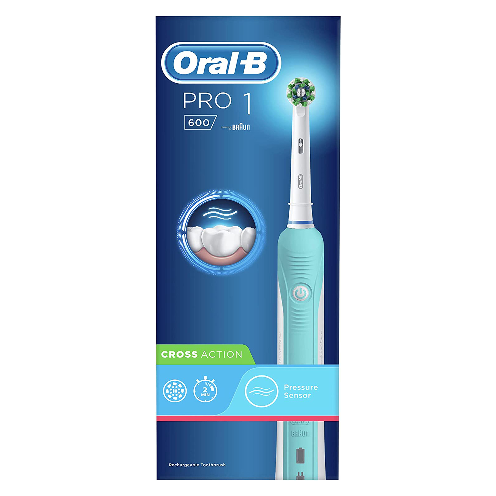 درمانش مسواک برقی اورال-بی مدل Pro 1 - 600 تجهیزات دندانپزشکی