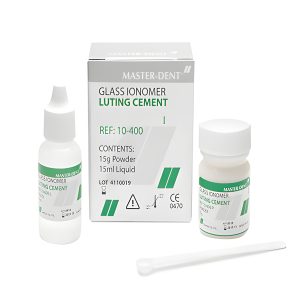 درمانش سمان گلاس آينومر لوتينگ سلف کيور مستر دنت مدل GlassIonomer Luting TYPE 1 مقدار 15 گرم تجهیزات دندانپزشکی