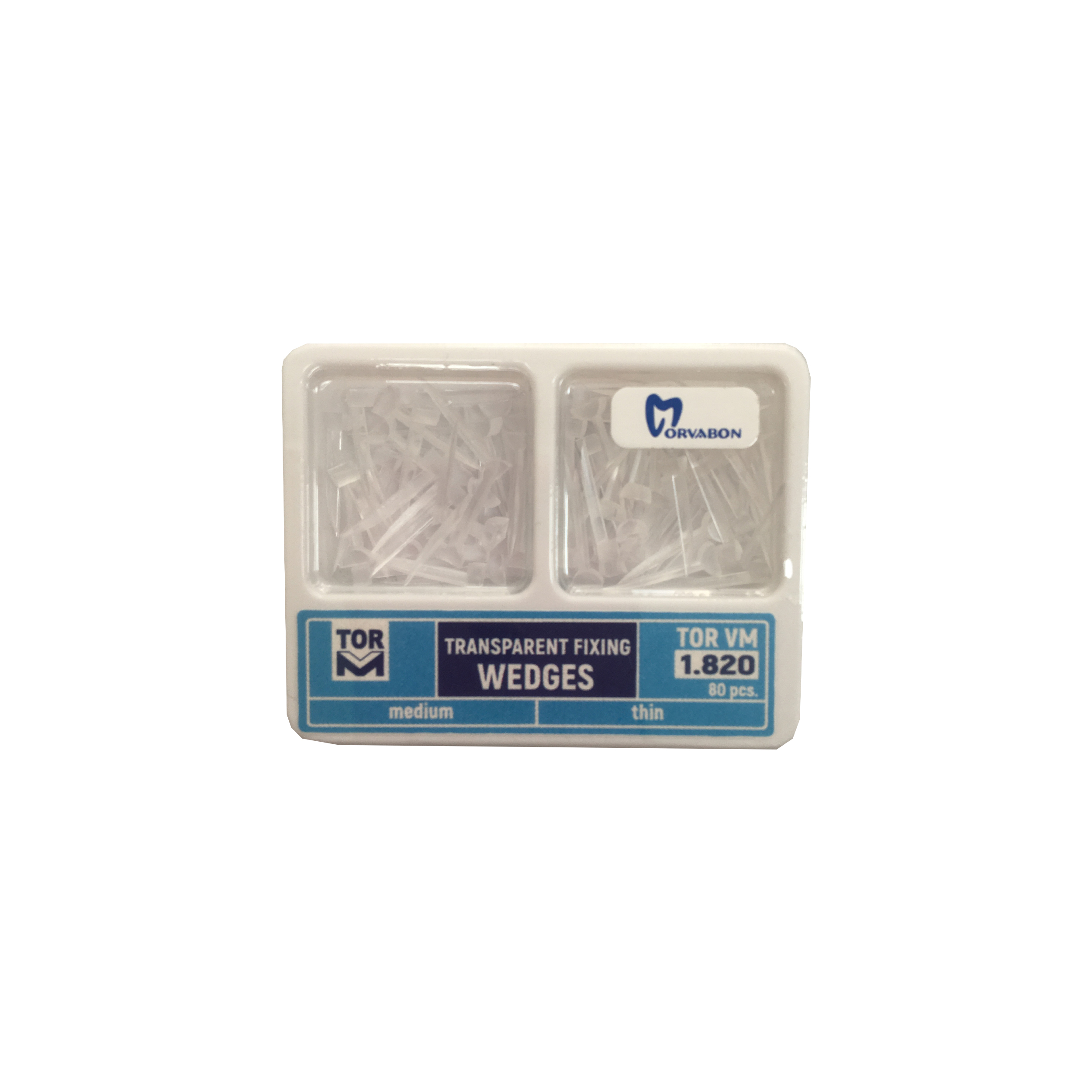 درمانش وج دندانپزشکی تورویام مدل 1820 آناتومیک بسته 80 عددی تجهیزات دندانپزشکی