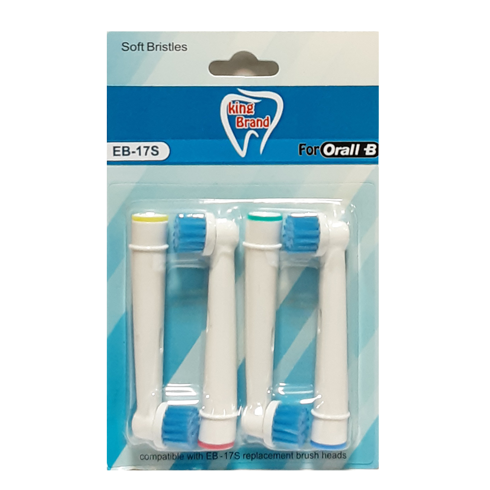 درمانش سری یدک مسواک برقی کینگ برند مدل 17S بسته 4 عددی تجهیزات دندانپزشکی