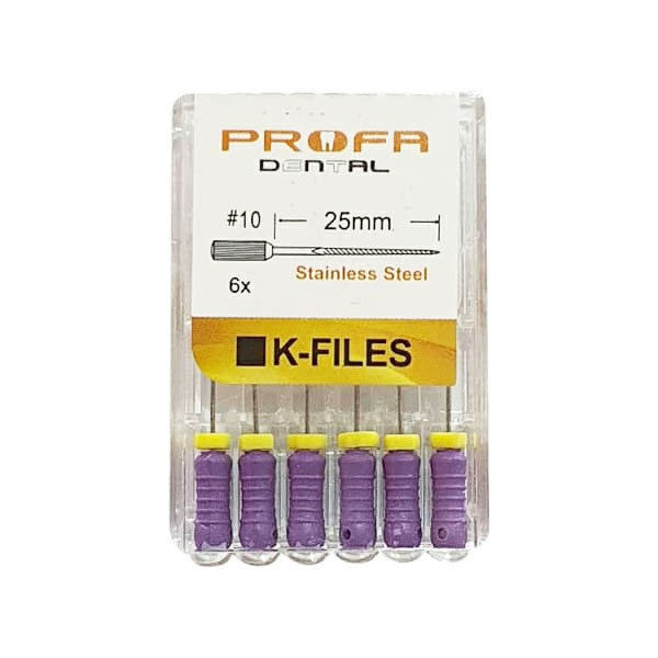 درمانش کا فایل دندانپزشکی پروفا مدل 25 کد 10 بسته 6 عددی تجهیزات دندانپزشکی