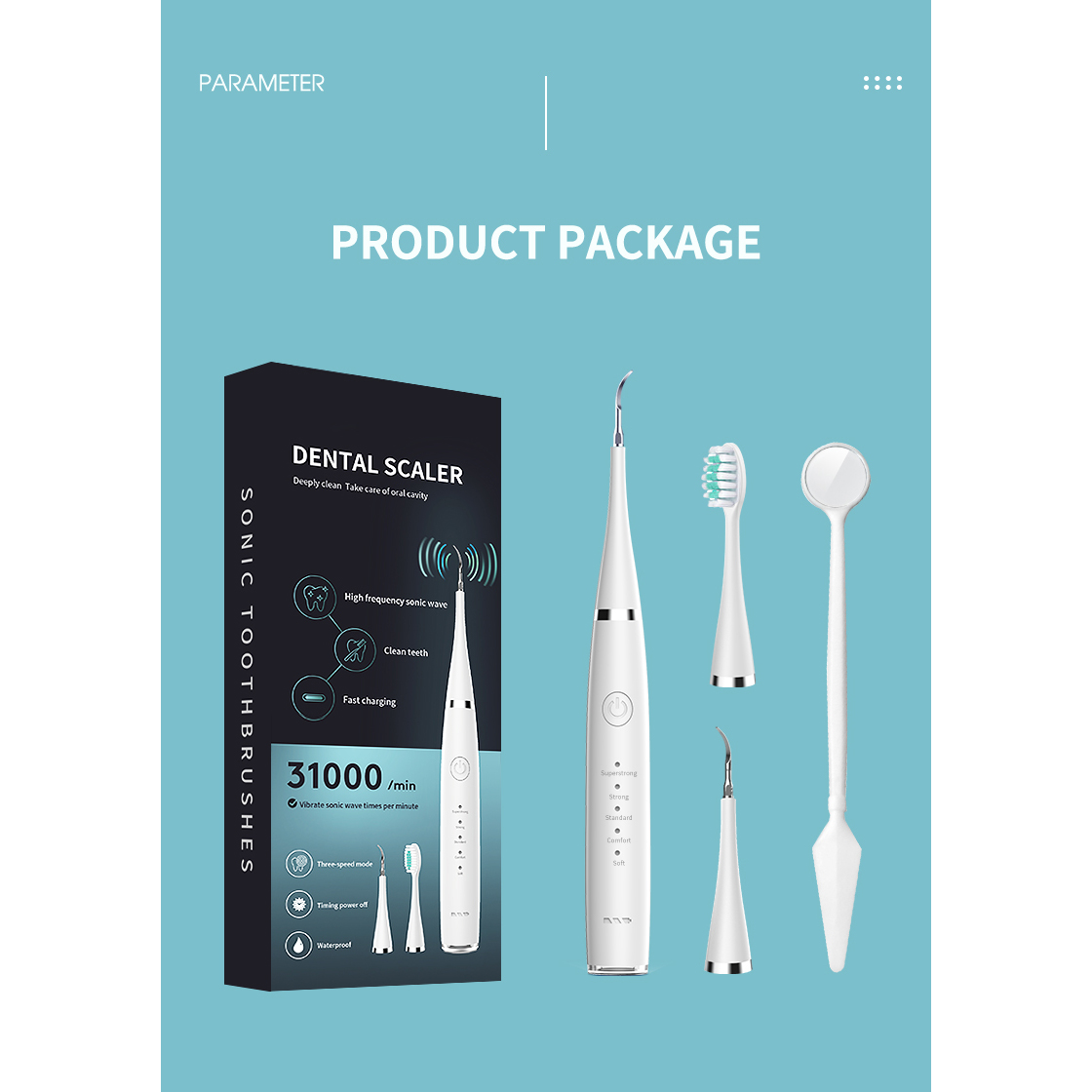 درمانش دستگاه شست و شوی و جرم گیر دهان و دندان مدل LC-H228 تجهیزات دندانپزشکی