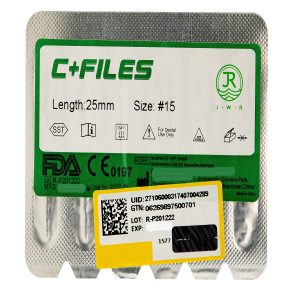 درمانش سی‌فایل دندانپزشکی جی دبلیو آر مدل C سایز 15 بسته 6 عددی تجهیزات دندانپزشکی
