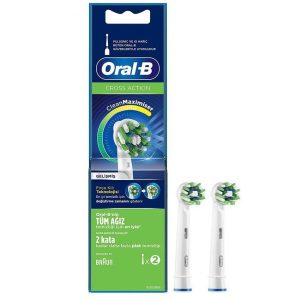 درمانش سری یدک مسواک برقی اورال-بی مدل Cross Action Clean Maximiser بسته 2 عددی تجهیزات دندانپزشکی