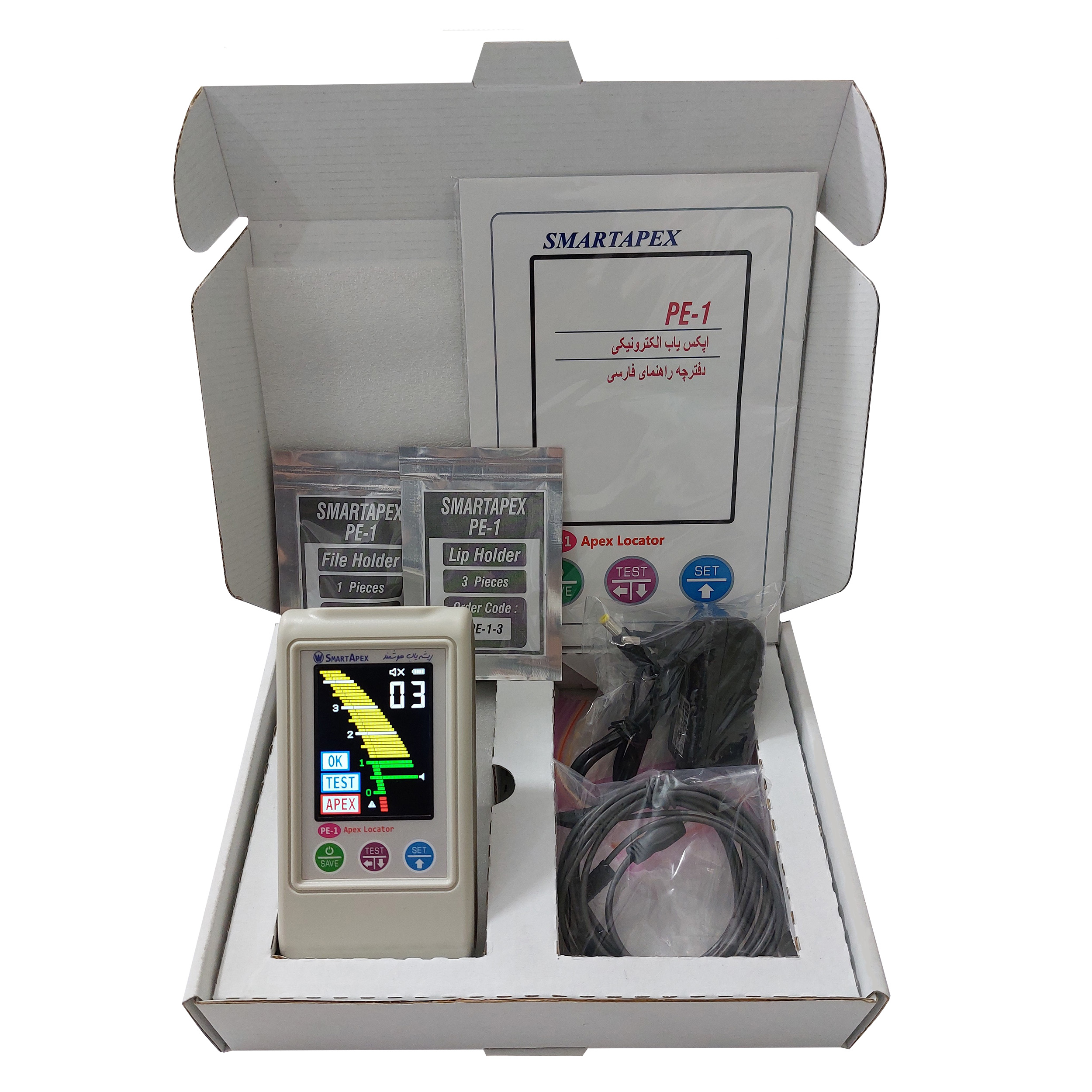 درمانش اپکس فایندر ریشه یاب هوشمند دندان مدل SMARTAPEX PE-1 کد SATT01 تجهیزات دندانپزشکی