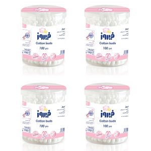 درمانش گوش پاک کن کودک فیروز مدل A01 چهار بسته 100 عددی بهداشت و سلامت کودک