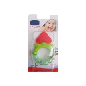 درمانش دندان گیر کودک مدل جغجغه ای توت فرنگی بهداشت و سلامت کودک