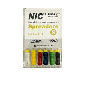 درمانش فایل اسپریدر دندانپزشکی ان آی سی مدل 25 کد 15/40 بسته 6 عددی تجهیزات دندانپزشکی