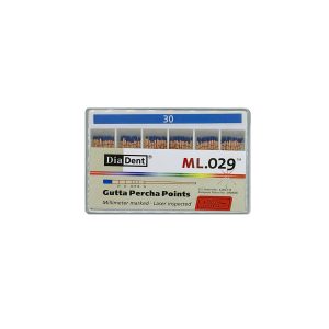 درمانش گوتا دندانپزشکی دیادنت مدل مدرج کد 30 بسته 100 عددی تجهیزات دندانپزشکی