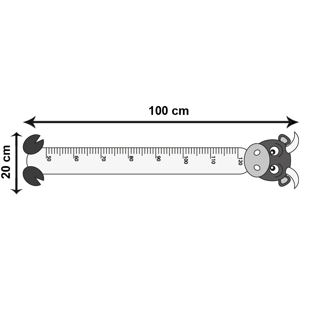 درمانش استیکر اندازه گیری کودک باروچین مدل گاو کد 356 بهداشت و سلامت کودک