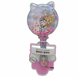 درمانش برس کودک مدل آکواریومی دسته دار طرح دختر و خرگوش بهداشت و سلامت کودک