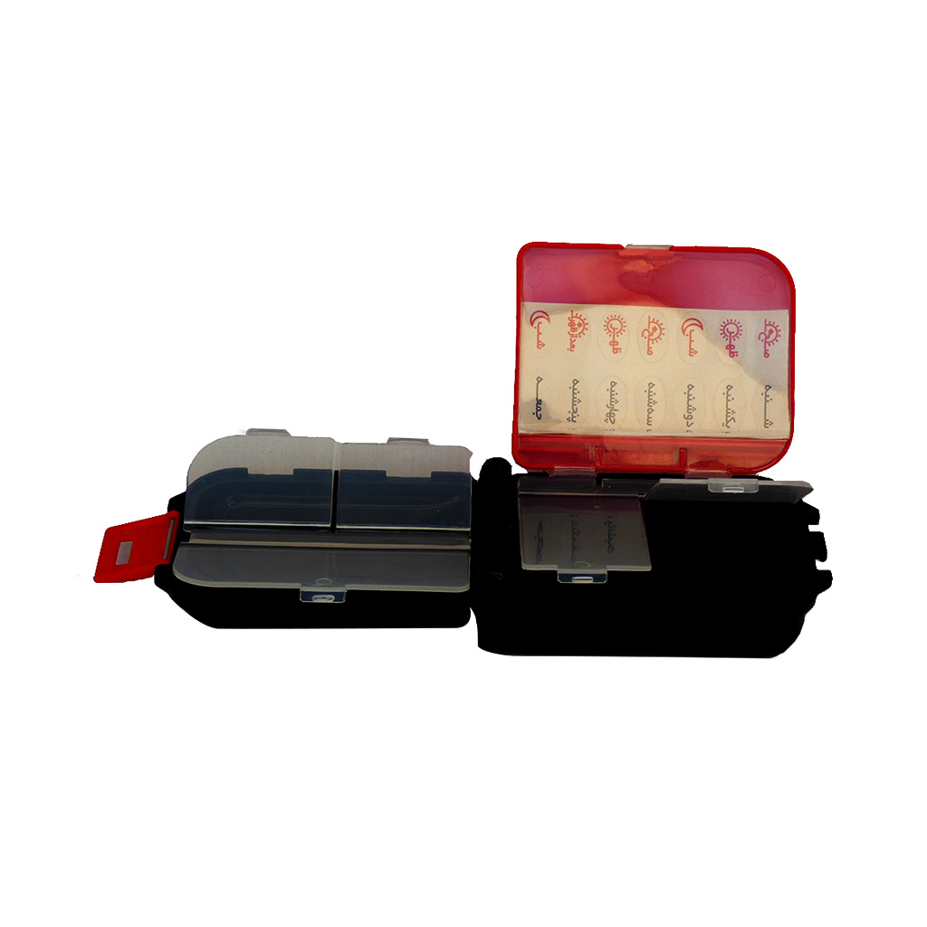 درمانش جعبه قرص مانیا مدل تاشو دستگاه های عمومی پزشکی