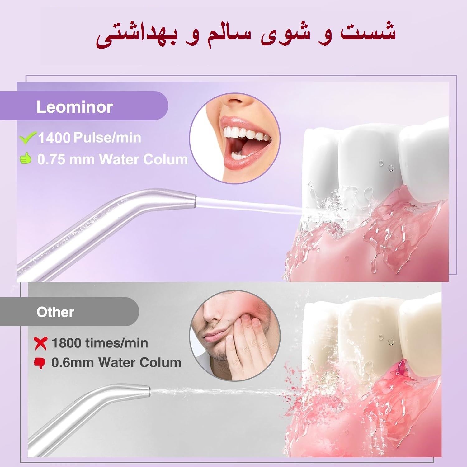 درمانش دستگاه شست و شوی دهان و دندان لئومینور مدل Prestige تجهیزات دندانپزشکی