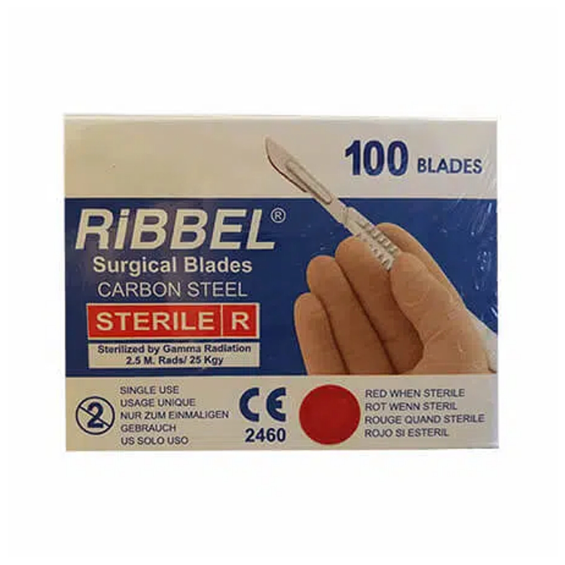 درمانش تیغ حجامت ریبل مدل 22 بسته 100 عددی دستگاه های عمومی پزشکی