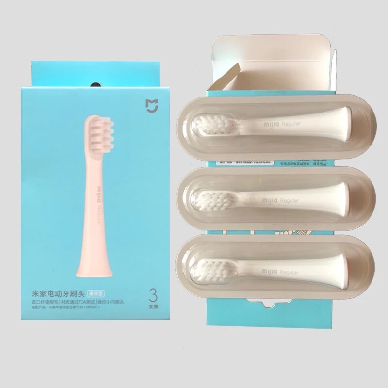 درمانش مسواک برقی میجیا مدل T100 به همراه سری یدک بسته سه عددی تجهیزات دندانپزشکی